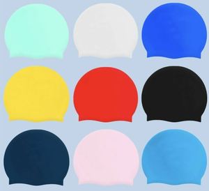 Bonnet de bain en silicone pour femme WL SC500, léger (55g), imperméable, non-compressif, couleur unie, tendance, vente en gros - Product Image 3