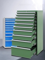 Garage personnalisé en acier robuste 13 tiroirs armoire à outils matériel spécial armoire en métal avec tiroirs