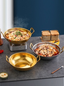 Casserole en acier inoxydable à motif flocon de neige, compatible induction et gaz, plusieurs tailles, or et argent, pour la maison - Product Image 2