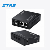 Convertidor de Medios de Fibra Gigabit ZTRS de 2 Puertos 10/100/1000M RJ45 1000BASE-LX SC, Convertidor de Ethernet a Fibra No Administrado de Grado Telecom