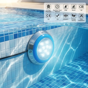 Vente directe d'usine chinoise, lumière LED pour <span class=keywords><strong>piscine</strong></span>, lumière subaquatique, lampe submersible étanche IP68 pour <span class=keywords><strong>piscine</strong></span> extérieure et intérieure - Product Image 1