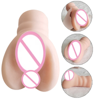 Masturbador Masculino de TPE al por Mayor, Vagina de Bolsillo con Textura Realista, Juguete Adulto Impermeable, Soporte para Logotipo Personalizado OEM/ODM