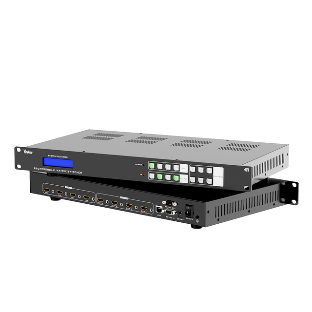 4K60Hz 4x4 HDMI Matrix, Seamless 2x2 HDMI Video Wall Processor,  Customised Splicing & Audio Embedding & Audio Extractor