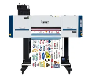 Nova Solução de Impressão para Etiquetas Da Etiqueta Locor 60cm/2ft Impressora UV DTF com Cristal 3d Emboss Output