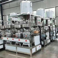 Tofu de lait commercial d'industrie de soja de soja d'acier inoxydable à petite échelle font la ligne de machine de lait de soja de fabricant