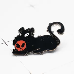 China Direct Factory High Quality Custom Design Animal Cute Dog Plated Metal Pin Hard Enamel Pin Custom Lapel Pin