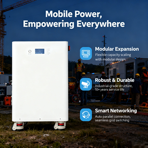 แบตเตอรี่ 200AH 10kWh อายุการใช้งาน 6000 รอบ สำหรับระบบไฮบริดกริดโซลาร์ ระบบกักเก็บพลังงานในครัวเรือน รองรับการสื่อสารผ่าน CAN  แบบพกพา - Product Image 3
