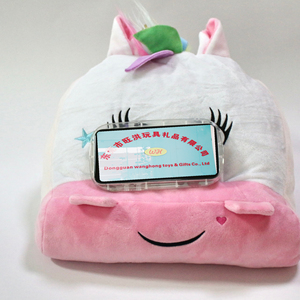 Tùy Chỉnh Máy Tính Xách Tay Đứng Đọc Sách Gối Unicorn Điện Thoại Máy Tính Bảng Phim Hoạt Hình Mèo Chủ Gối Lười Biếng Đọc Sách Mềm Động Vật Gối - Product Image 2