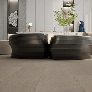 <strong>Brazilian</strong> Oak 6in <strong>Hardwood</strong> <strong>Engineered</strong> Floor Planks Wide Plank Waterproof Flooring for Living Room Rosewood <strong>Walnut</strong> Brushed - Product Image 1