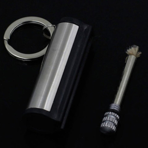 เครื่องมือเอาตัวรอดกลางแจ้งแบบใหม่ <span class=keywords><strong>ไฟ</strong></span>แช็กสำหรับตั้งแคมป์ กันน้ำ ทำจากโลหะ พกพาสะดวก จุดไฟได้ตลอดชีพ แบบไม้ขีดไฟ - Product Image 5