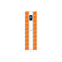 Armoire de rangement extérieure en acier étanche à 20 portes avec reconnaissance faciale pour salle de sport, supermarché, armoire intelligente pour colis et bagages