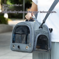 Sac de transport pour oiseaux en nylon imperméable, sac bandoulière pour petits animaux, transparent, portable, respirant, design anti-évasion pour perroquets