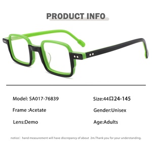 Monture de lunettes ronde unisexe en acétate écologique avec logo personnalisé pour femmes Lunettes optiques pour ordinateur Lunettes avec filtre à lumière bleue - Product Image 3