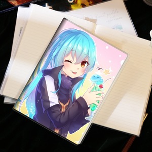Carnet de notes ligné 13*18CM <span class=keywords><strong>avec</strong></span> impression 'Cette fois-là, j'ai renaissi en tant que <span class=keywords><strong>Slime</strong></span>', papeterie <span class=keywords><strong>anime</strong></span> pour l'école - Product Image 2