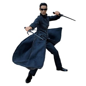 Высококачественная коллекционная фигурка воина в плаще из ПВХ оптом, с подвижными суставами - Product Image 1