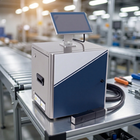 Imprimante à jet d'encre continu haute vitesse pour le codage des cartons et des plastiques, interface tactile, haute résolution