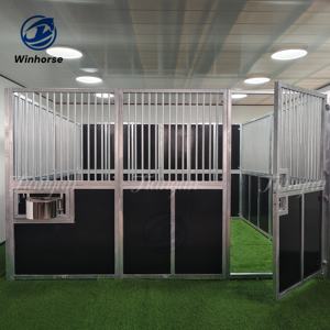 Modern Prefabrik At Ahırı Panelleri Modüler Özel Yapım Sıcak Daldırma Galvanizli Çerçeveli Ahır, Binicilik Tesisleri İçin - Product Image 1