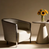 Ensemble de fauteuils de conversation pour hall d'hôtel, chaises rembourrées assorties pour l'accueil et la réception