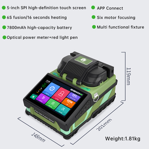 KaiTeng K6 FTTH Fusionneuse de fibres optiques monomode à 6 moteurs avec VFL+OPM, batterie grande capacité, épissurage rapide en 6 secondes - Product Image 2