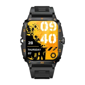 Dropshipping Waterdichte 2.0 Inch Polshorloge Met Oproep Antwoord Android Ios Outdoor Sport Smartwatch Voor Mannen Fitness Smart Watch