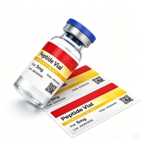 Étiquette personnalisée écologique pour flacon de peptide en vinyle 3 ml
