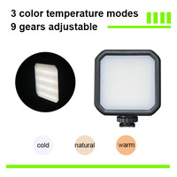 Mini Lampe LED de Remplissage Massa MJ58 3000K-7000K, Rechargeable, pour Vidéo, Photographie en Direct, Téléphone et Appareil Photo, Éclairage Tricolore de Poche