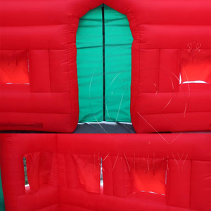 Castillo Inflable Gigante de Navidad con Diseño de Santa Claus, Decoración para Fiestas, PVC de Grado Comercial, Garantía de 3 Años, para Interiores - Product Image 2