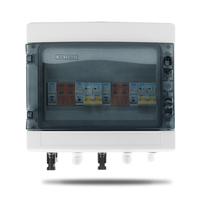 Combiner photovoltaïque solaire TOMZN avec protection contre la foudre, entrée 2 sorties DC 600V, fusible MCB SPD, boîte étanche IP65, 12 voies E98