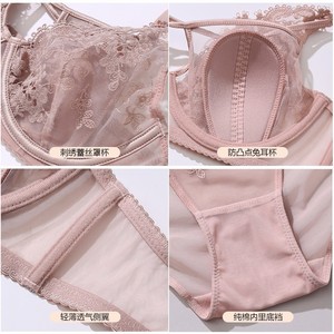 Nouvelle lingerie sexy tendance, ensemble de soutien-gorge push-up en dentelle brodée avec des oreilles de lapin pour femmes - Product Image 4