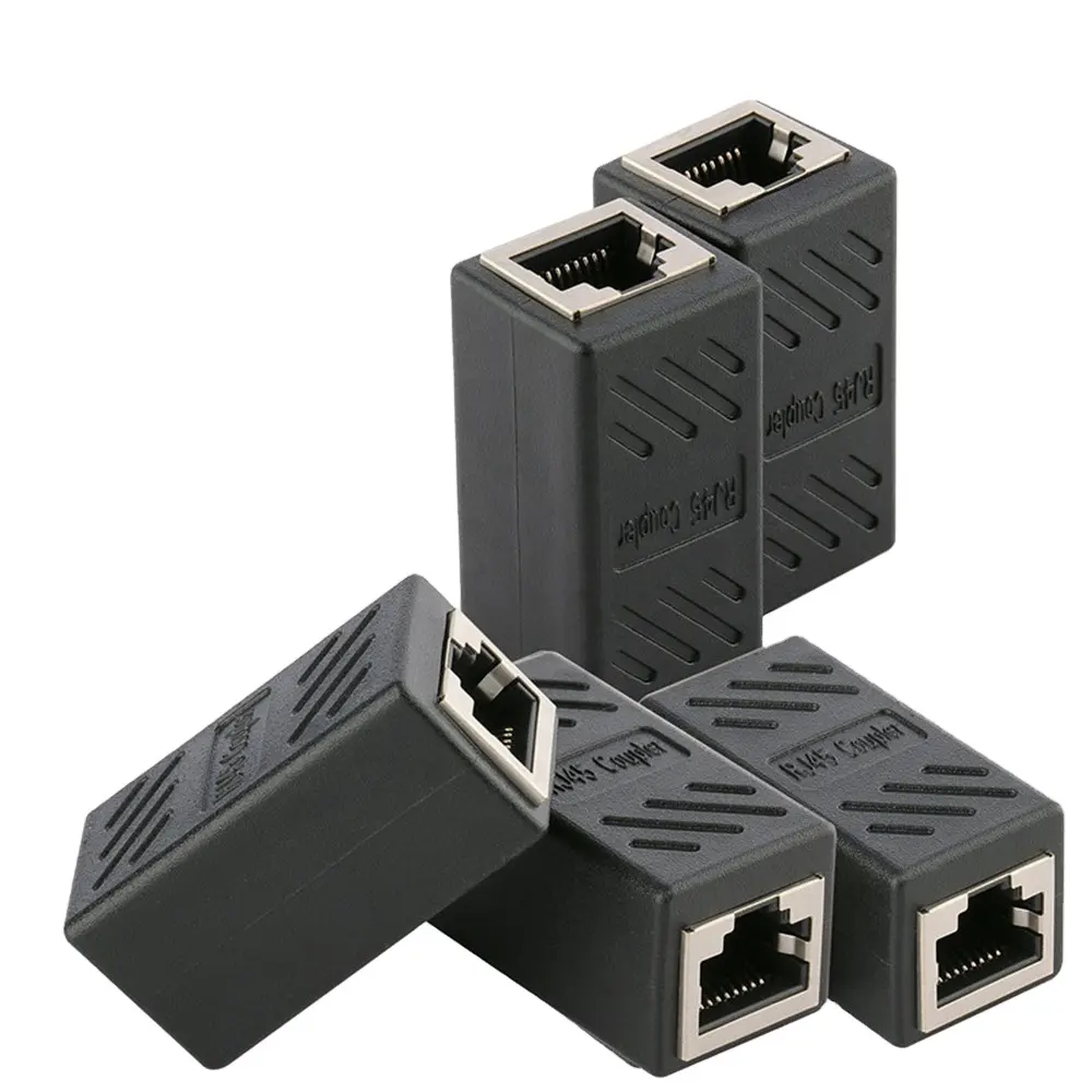 Ethernet Cat 5e/Cat5/Cat6/Cat7 RJ45 8P Buchse zu Buchse Ethernet Extender Adapter Geschirmt