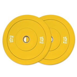 工厂批发健身杠铃片窄边彩色哑铃重量叠片套装橡胶出厂价 - Product Image 4