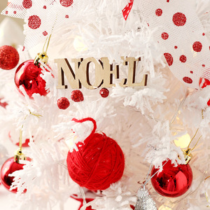 Ornamen kotak musik gantung putih Mini, lampu Led dekorasi Natal pohon Natal untuk rumah - Product Image 4
