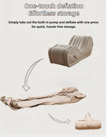 Fauteuil gonflable moderne et minimaliste pour l'intérieur et l'extérieur, canapé gonflable de loisirs avec pompe intégrée et sac de rangement pour le salon