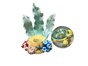 รูปปั้นเต่าทะเลทำจากเรซินพร้อมไฟ LED รูปปั้นเต่าทะเลทำจากคริสตัลดีไซน์ใหม่ - Product Image 2