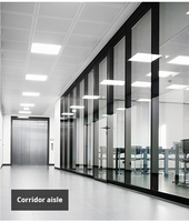 Projet d'usine panneau LED carré direct 600x600 1200x300 36W 40W panneau lumineux LED plafond bicolore 60x60 panneau LED