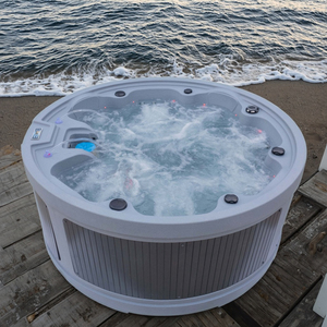 Bain à remous rond pour 7 personnes, <span class=keywords><strong>Sunspa</strong></span>, bain à remous extérieur en rotomoulage, baignoire hors sol pour la famille, JW-2218 - Product Image 1