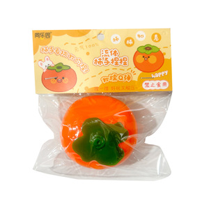Most Popular TPR Fruit Persimmon Shape Fluid Slow Return Hand Exercise <b>Squeeze</b> Stress Relieve Toys Party Favors Gifts for Kids - Product Image 6