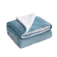 Noël d'hiver Impression personnalisée Sherpa Twin Plaid Bed Couch Throw Super Soft Flannel Fleece Plush Blanket