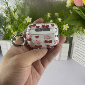 Đầy Màu Sắc Anh Đào Tùy Chỉnh Mô Hình 360 Độ Đầy Đủ Bọc In Mô Hình Trường Hợp Cho Airpods 1 2 3 4 Pro Trường Hợp Phong Cách Headphone Bao Bọc - Product Image 4