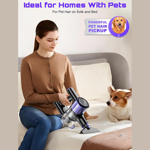 <span class=keywords><strong>Aspirateur</strong></span>-balai sans fil rechargeable 2025 avec outil flexible pour les crevasses longues, pour <span class=keywords><strong>tapis</strong></span>, sols durs et poils d'animaux (violet) - Product Image 6