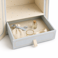 Boîte cadeau rigide sur mesure pour fabricants, avec double porte et tiroir, emballage en papier pour poupées, vêtements de bébé et accessoires de jouets