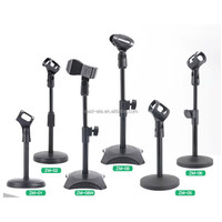 Support de micro à col de cygne pour Studio Live Broadcast Microphone Arm Stand Table Desk Mic Stand