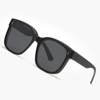 Lunettes de soleil surdimensionnées carrées avec protection UV, verres miroir, montures de prescription, lunettes de protection TR90, monture TAC