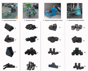 Biomass Sawdust Charcoal Production Line Continuous Carbonization Furnace Motor 300-3000kg Capacity for <b>BBQ</b>/Shisha Charcoal - Product Image 5