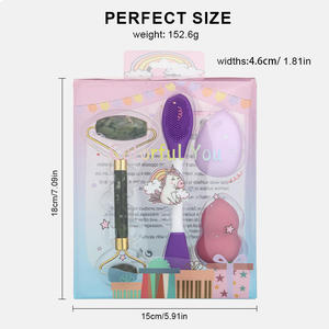 <span class=keywords><strong>Kit</strong></span> de Soins du Visage 4-en-1 en Gros : Rouleau de Jade, Masseur, Brosse Nettoyante et Éponge de <span class=keywords><strong>Maquillage</strong></span> – Facile à Utiliser pour Femme - Product Image 6