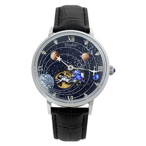 นาฬิกาข้อมือผู้ชาย รุ่น <span class=keywords><strong>Space</strong></span> Explore ระบบจักรกล สายหนังแท้ หรูหรา นาฬิกาอัตโนมัติสำหรับผู้ชาย - Product Image 1