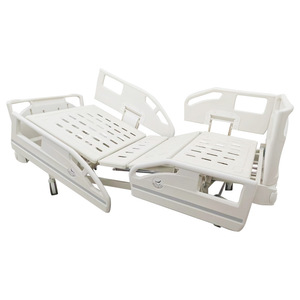 Cama de Hospital B01-III con Estructura de Cuatro Secciones, Doble Manivela Hidráulica, Barandillas, Respaldo Elevable y Extensión de Piernas para Cuidado de Ancianos - Product Image 4