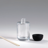 Bouteilles diffuseurs en verre transparent sans plomb personnalisées en usine, 50 ml, 300 ml, récipients d'aromathérapie de luxe, acceptent la personnalisation du logo et de la couleur.