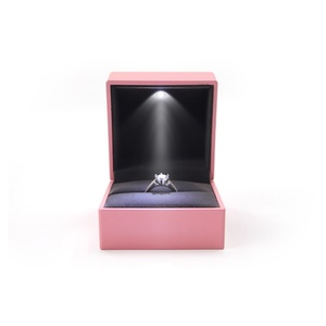 <b>LED</b> Light Ring Earring Pendant Lacquer Jewelry Box Factory Direct Sales in Stock Jewelry Box with Custom logo - Product Image 6