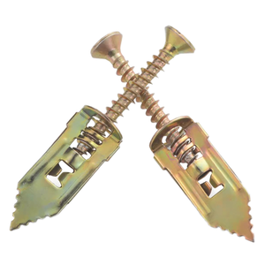 Kit de anclaje de paneles de yeso autoperforante de expansión de acero resistente profesional, anclaje de pared, anclajes de placa de yeso para uso doméstico - Product Image 2